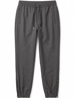 The Kooples Flat Soft‎ Grey Wool Jogger Pants NWT US 36 FR 46